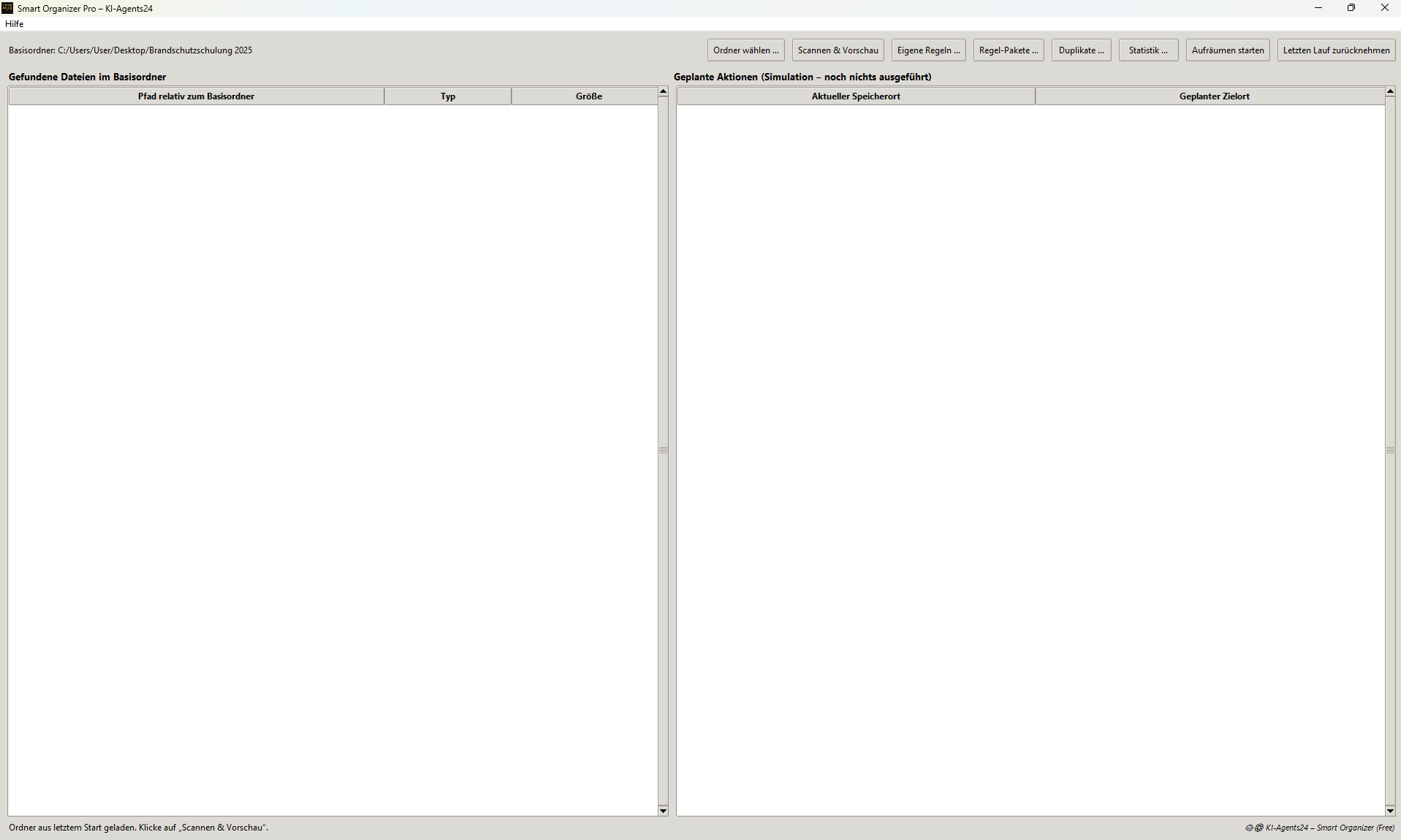 Übersichtliche Benutzeroberfläche: Starten Sie mit einem klaren, intuitiven Interface